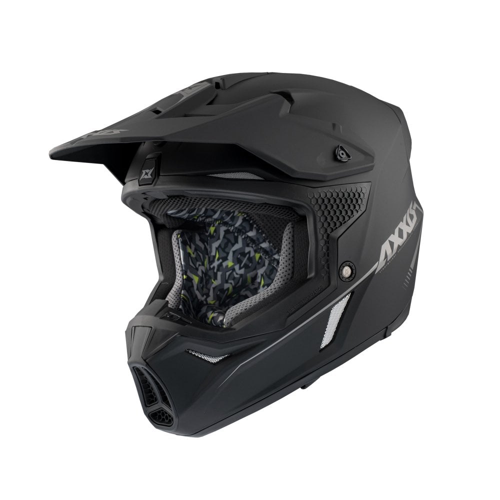 Axxis Wolf Solid A1 Matt Black Adult MX Helmet